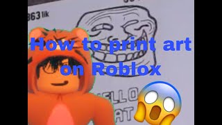 HOW TO PRINT ART ON LOLERIS’ STREAM ON AN IPAD MOBILE  Roblox  DaPeepGamers [upl. by Miculek]