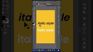 How To Italicise Any Font amp Shape In Adobe Illustrator shorts [upl. by Klimesh699]