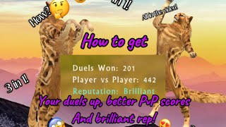 How to get your PvP and duels up and how to get brilliant rep [upl. by Corty]