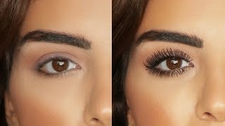 كيف تحصلين على مظهر الرموش الصناعية  How to Get Fake Lashes Look [upl. by Hazeghi150]