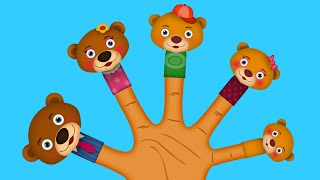 The Finger Family Bear Family Nursery Rhyme  Bear Finger Family Songs [upl. by Filahk593]