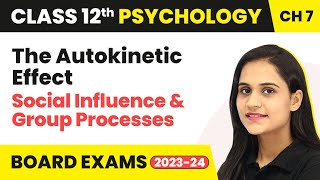 The Autokinetic Effect  Social Influence amp Group Processes  Class 12 Psychology Chapter 7 [upl. by Irrab]