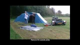 Moonshiners MCC  2014  Packing a Campmaster trailer tent [upl. by Claybourne]