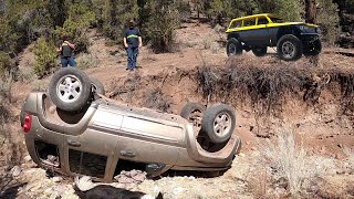 Jeep Liberty Rollover 100 Miles In The Backcountry [upl. by Enitsuj]