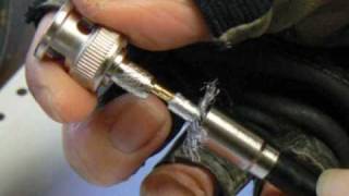 How to install a BNC Crimp On Connector [upl. by Lletnahc]