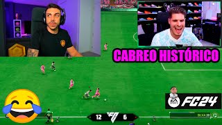 DjMaRiiO REACCIONA EN DIRECTO AL MAYOR CABREO DE CACHO EN FC 24😂 [upl. by Anitsyrc]