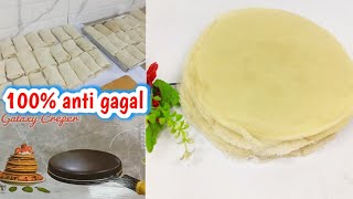 cara membuat kulit lumpia dengan teflon kwalik [upl. by Helenka]