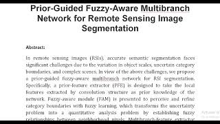 Prior Guided Fuzzy Aware Multibranch Network for Remote Sensing Image Segmentation [upl. by Kendell]