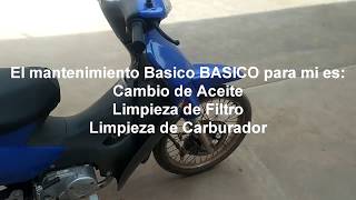 Cambiar aceite y Limpiar Filtro de Aire a una 110CC  Moto Service parte 1 [upl. by Lidstone]