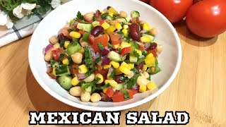 Mexican Salad Recipe  سلطة مكسيكية صحية و سريعة [upl. by Ghassan]