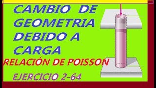 EJERCICIO 264 RELACION DE POISSON RESISTENCIA DE MATERIALES BEER 5 EDICION [upl. by Weasner]