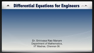 Lecture 17  Demonstration of Method of undetermined coefficients [upl. by Inan]