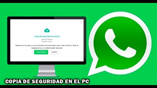 👉GUARDA las COPIAS DE SEGURIDAD de Whatsapp en el PC  IOS y Android [upl. by Cahn]