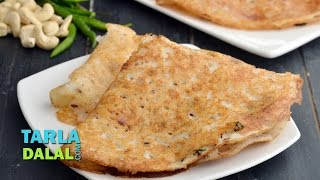 Rice Rava Dosa Soth Indian Breakfast or Snack Recipe by Tarla Dalal [upl. by Nylasor]