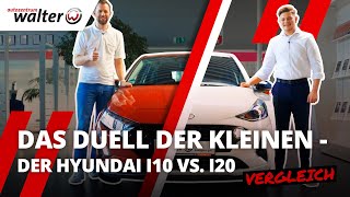 Hyundai i10 vs Hyundai i20  Stadtflitzer vs Kleinwagen  Vergleich der Kleinwagen [upl. by Nickles945]