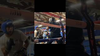 Sparring a 180lbs fighter gone bad 😭 I’m 155 😂 [upl. by Lyrrehs]