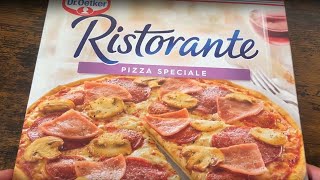 Dr Oetker Ristorante Pizza Speciale topped with delicious Mushrooms and juicy Ham  JunkFoodHacker [upl. by Leonardi]