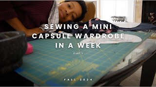 Sewing a Mini Capsule Wardrobe in a Week part 1 [upl. by Siloum]