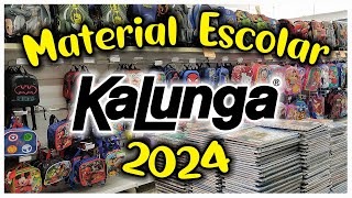 PREÇO DE MATERIAL ESCOLAR 2024 NA KALUNGA [upl. by Narut134]