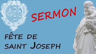 19 mars 2020 quotProfessionnel du confinementquot  Sermon du chanoine Le Brethon pour saint Joseph [upl. by Upshaw]