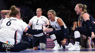 Team USA downs China for THIRD STRAIGHT sitting volleyball gold at Paralympics  NBC Sports [upl. by Rhea429]