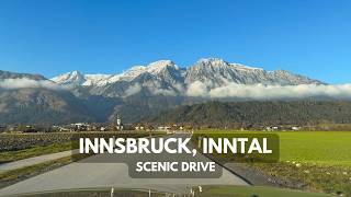 Innsbruck Innsbruck Land  Scenic Alpine Drive  Late Autumn  Tirol Austria  4k HDR Dolby Vision [upl. by Elvyn]