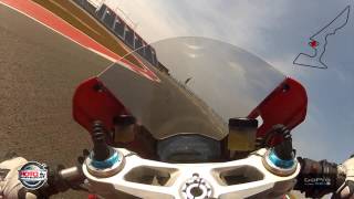 Embarquée Ducati Panigale 1199 R sur le circuit dAustin au Texas [upl. by Ahtilat]