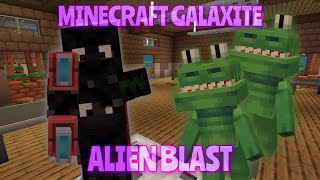 Alien Blast In The Galaxite Server MINECRAFT Gameplay [upl. by Enylekcaj]