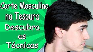 Corte de Cabelo Masculino com Tesoura Moisés Cabeleireiro [upl. by Skardol]