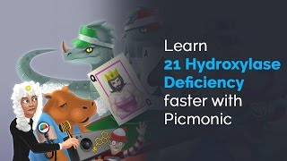 Learn 21 Hydroxylase Deficiency Faster with Picmonic USMLE Step 1 Step 2 CK [upl. by Trina784]