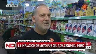 La inflación fue del 42 en mayo la más baja desde febrero de 2022 [upl. by Bazar]