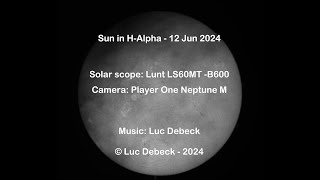 Sun HAlpha 🎥 │ 12 Jun 2024 [upl. by Odarbil]