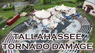 Jawdropping Drone Footage Of Tornado Destruction In Tallahassee Florida [upl. by Naiditch]