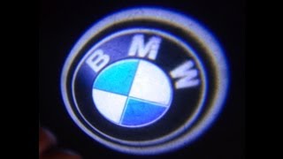 BMW Tür logo Licht Laser Led BMW Review  Vorstellung auf Deutsch GERHQFHD [upl. by Aelber391]