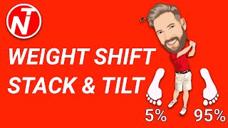 WEIGHT SHIFT  STACK AND TILT  GOLF TIPS  LESSON 152 [upl. by Akcimahs913]