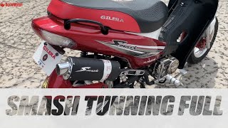 Gilera Smash TUNNING FULL Cub 110 tipo scooter ficha tecnica y baúl [upl. by Repsaj449]