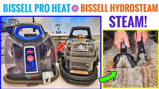 BISSELL SpotClean Pro Heat vs BISSELL Little Green Hydrosteam Carpet Cleaner Comparison [upl. by Kessel]