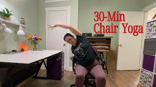 30 Min Chair Yoga [upl. by Bengt]