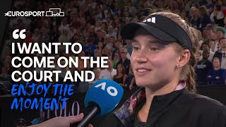 Delighted Elena Rybakina Through to FIRST EVER Australian Open Final  Eurosport Tennis [upl. by Cuyler]