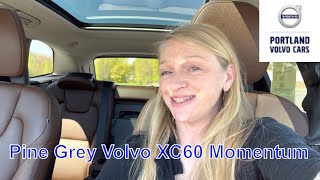 Pine Grey 2018 Volvo XC60 T6 Momentum  Heathers quick tour [upl. by Avra]