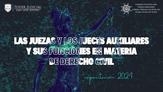 Funciones de Juezas y Jueces Auxiliares y en Materia Civil [upl. by Edeline]