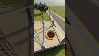 septic tank construction voice generated by 11ai 3d housedesign construction house [upl. by Rastus]