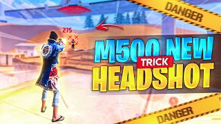 M500 New All Time Headshot Tips amp Tricks 🔥  Free Fire M500 One Tap Headshot Trick [upl. by Nylad]