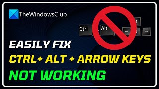 Ctrl  Alt  Arrow not working in Windows 11 [upl. by Mitran]