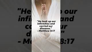 quotHe took up our infirmities and carried our diseasesquot  Matthew 817 [upl. by Ibbison407]