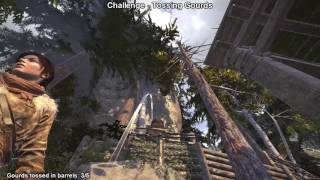 Rise of the Tomb Raider  Geothermal Valley  Tossing Gourds Challenge [upl. by Airogerg]