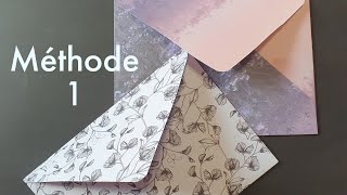 ✏Comment Faire une Enveloppe Sur Mesure sans matériel 📏 facile tuto scrapbooking action astuce [upl. by Adis]