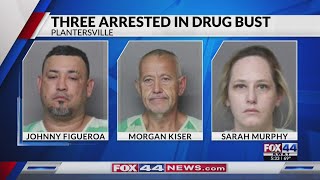 Three arrested in Plantersville drug bust [upl. by Hooper964]