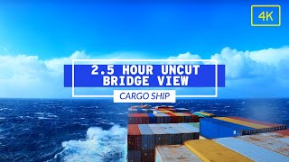 25 Hour Uncut View From Cargo Ship In 4K  Life At Sea [upl. by Umeh]