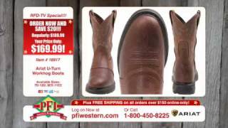 Ariat U Turn Workhog Western Work Boots [upl. by Ahsitam]